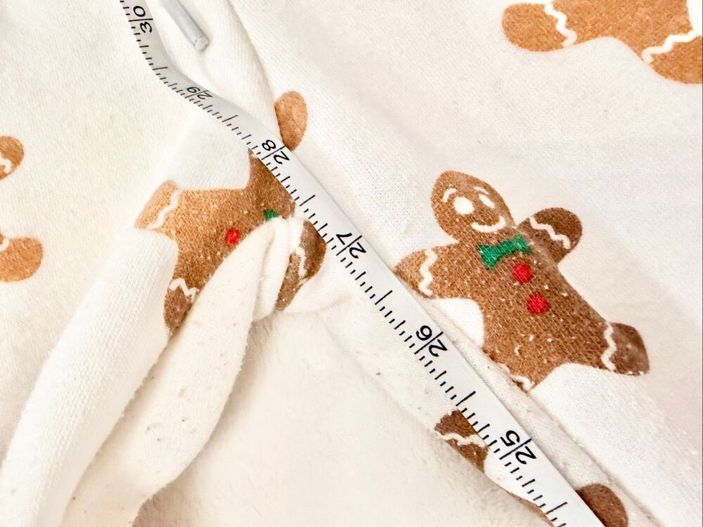 Chemistry Cream Gingerbread Print Cropped Jogger Pants - Picture 5 of 7